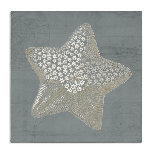 Stupell Industries Patterned Starfish Coastal, 24 x 24 Inch Canvas Wall Art