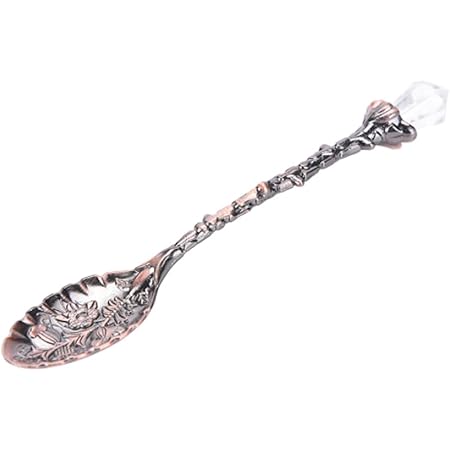 6pcs Vintage Palace Coffee Spoon 6pcs Set Ice Cream Spoon Jam Spoon Dessert Spoon Zinc Alloy Coffee Spoon Tableware Kitchen Uten - 15