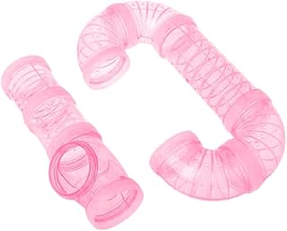 minkissy 2 Peças Acessórios Para Hamsters De Brinquedo De Animais Pequenos Túneis E Tubos De Cobaia Acessórios De Gaiola De Hamster Tubo De Brinquedo De Hamster Tubo De Furão Acessórios