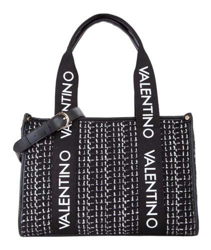 Valentino Schultertasche Shopper Candle Shopping Bag Nero/Multicolor schwarz