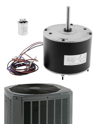 MOT18688 Condenser Fan Motor(Upgraded), Compatible with Trane American Standard, 1/8 HP, 208-230V, 825 RPM, AC Fan Motor, Air Conditioner Motors, Replace# MOT12215 MOT12004 MOT10514, w/Capacitor