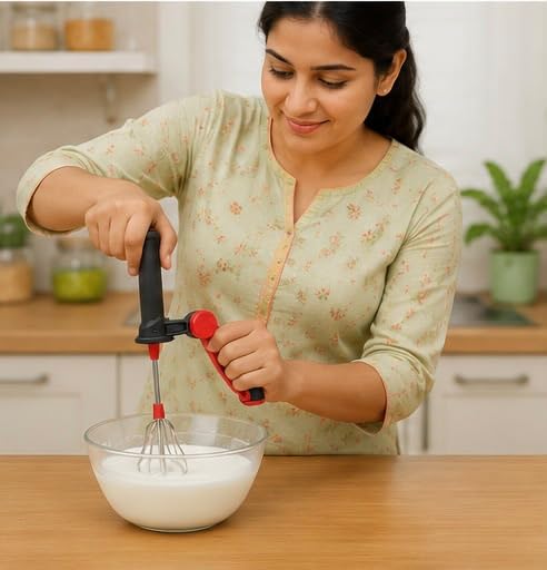 Image of Speed Blender for Kitchen | Hand Mixer, Beater & Whisker | Multipurpose Hand Blender for Juices, Lassi, Coffee, and Egg Beating | Easy to Use & Clean