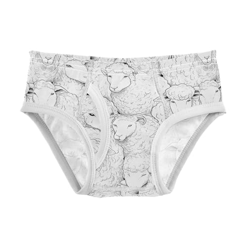 visesunny Boys Cotton Underwear Realistic Goat Pattern Printed Toddler Soft Training Briefs Size 2T-8Y for Kids