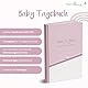 mintkind® Babyalbum Dein erstes Lebensjahr A5 Rosa | Baby Fotoalbum zum Selbstgestalten | Baby Geschenk für Mädchen und Junge | Babybuch zum Eintragen | Baby Buch ab 0 Monate | Baby-Tagebuch