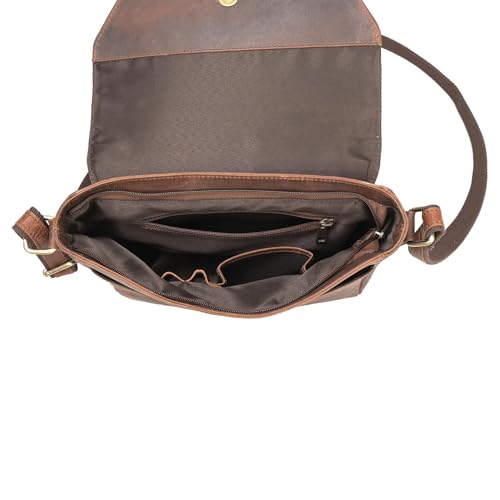 Image of Genuine Leather Sling Bag for Men, Stylish and Spacious Side Bag for Men, Crossbody Bag for Men Daily Use