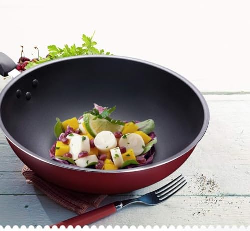 Wok antiadherente de aluminio forjado 32 cm miniatura 4