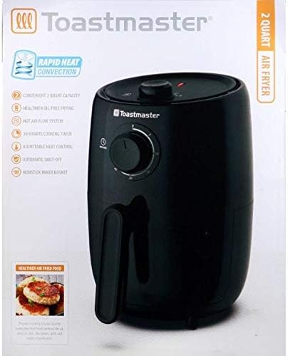 Toastmaster 2 Quart Air Fryer retail packaging