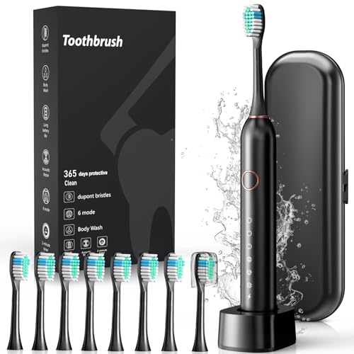 Electric Toothbrush with 8 Brush Heads