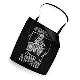 Vitruvian Man Bicycle Cyclist Leonardo Da Vinci Cycling Tote Bag