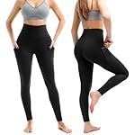 2 Pack Leggings with Pockets for Women, High Waisted Soft Leggings for Yoga Gym - Image 2
