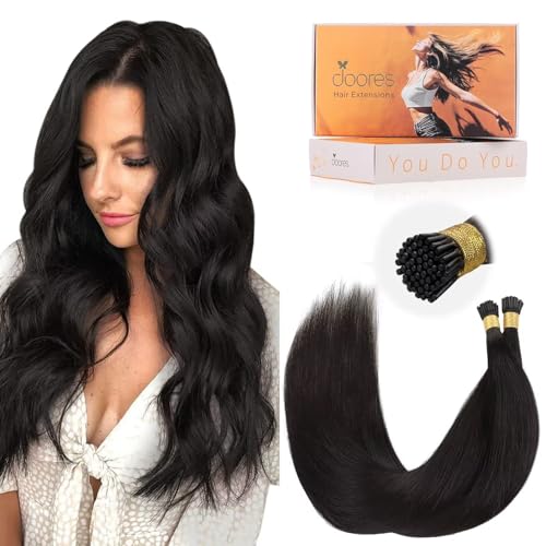DOORES Itip Remy Hair Extensions,24 Inch 100g 100s Itip Human