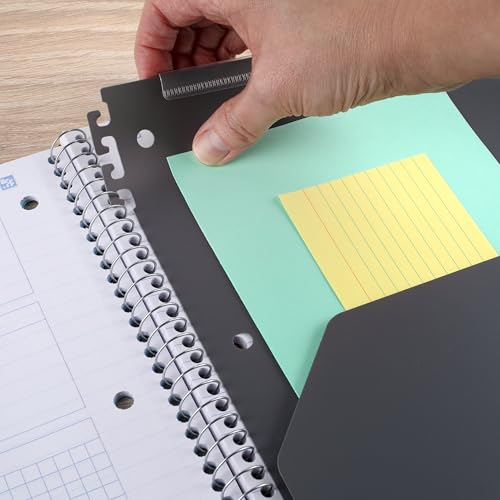 Cahier à spirale rouge 100 feuilles compatible application d'étude - 3