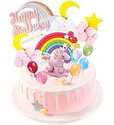 EACHPT Einhorn Tortendeko 12 Stück Tortendeko Geburtstag Mädchen Kuchendeko Einhorn Mädchen Torte...