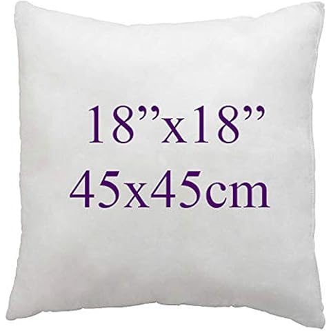 ARLINENS Super Soft white Duck Feather Cushion pads Inners, Inserts, Fillers, 100% Cotton Down Proof Cover, Hypoallergenic, (18"x18") Cover
