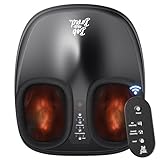BOB AND BRAD Foot Massager with Heat and Remote,FSA Eligible HSA Eligible, Shiatsu Deep Kneading Electric Feet Massager Machine for Plantar Fasciitis, Men Size 12
