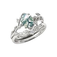 8-oval-white gold plated