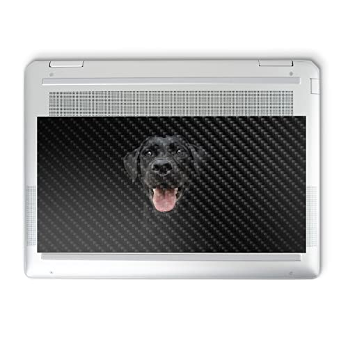 Image of MightySkins Carbon Fiber Skin Compatible with HP Spectre x360 14 inch (2022) Full Wrap Kit - Black Lab | Protective, Durable Textured Carbon Fiber Finish | Easy to Apply | Made in The USA