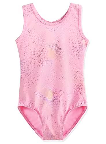 HOZIY Leotards for Girls Ballet Gymnastics Sleeveless Long Sleeve Colorful Sparkles Aqua Blue Pink Purple Solid