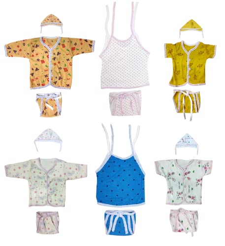 Image of TANGY Adorable Newborn Dress with Built-in Mittens for Extra Warmth and Style Top Set (Pack of 3)