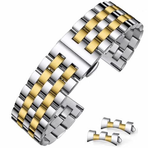 Bracelet de montre métallique étanche et résistant idéal pour le sport et le bureau