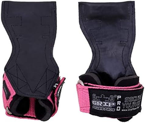 Lifting Grips PRO - Guantes de peso resistentes, correas de gimnasia alternativas a los ganchos de potencia, peso muerto, ajustable, de neopreno,
