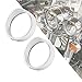 Rebacker Motorcycle 4.5" 4 1/2" LED Auxiliary Light Fog Light Visor Style Passing Lamp Trim Ring for Harley,Chrome
