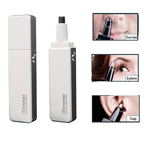 Facial Ear Nose Hair Trimmer Water Resistant Cutting Blades,LED Light,Wet/Dry