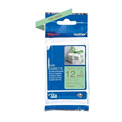 Brother Originele Brother textieltape TZe-R334 goud op zwart - 12