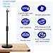 Metal & Stainless Steel Webcam Tripod Stand with Phone Holder, 1/4 Threaded Universal Mount Compatible with C922, C920S Webcams, for Live Streaming/Video Conferencing/Online Classes