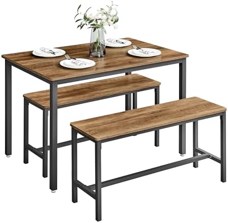 VASAGLE Dining Table Set, 110 x 70 x 75 cm