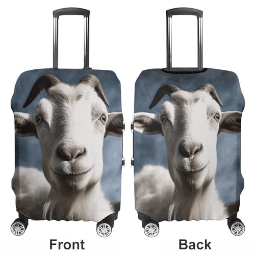 Goat Printed Luggage Cover Protector, Fits 18-32 Inch Luggage3