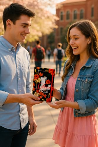 Image of COI Love & Romance Hardcover Journal 5.5x8.5″ - 192-Page Unruled 80 GSM Natural Paper, Elastic Closure, Two Ribbon Markers & Rounded Corner Design