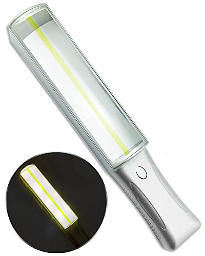 Loupe à main 4x LED Magpro avec ligne de guidage jaune et deux barres de lecture amovibles