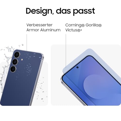 Samsung Galaxy S25 FE mit Galaxy AI, Handy mit Android, 6,7 Zoll FHD-Display, 50 MP Kamera, 128 GB Speicher, 8 GB RAM, 4.900 mAh Akku, Navy, 3 Jahre Herstellergarantie [Exklusiv auf Amazon]