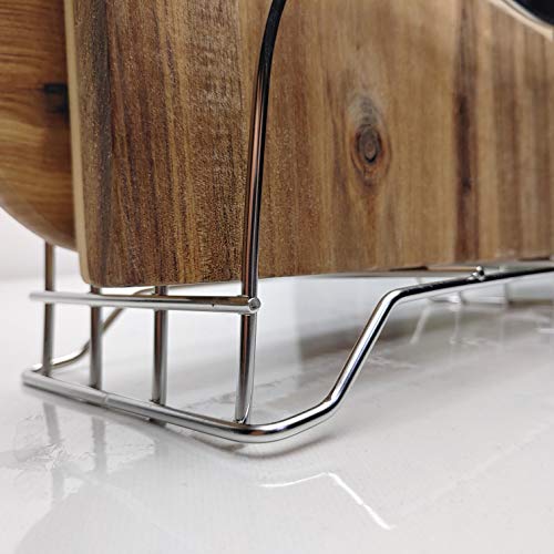 Lenith Cutting Board Rack Chopping Board Organizer Stand Holder Kitchen Countertop Pots Pan Lids Rack Organizer (Medium_Silver Color) #TOP4