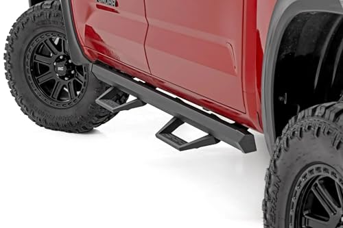 Estribos laterales de aluminio Rough Country SRL2 para Toyota Tundra miniatura 1