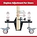 Upgraded Heavy Duty Door Installation Tool Kit,2-Piece Door Dolly with Wheels for 1-3/8