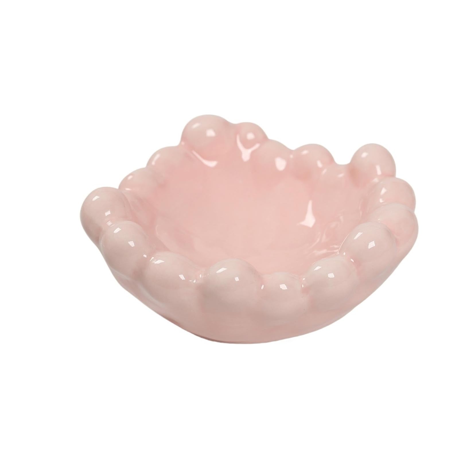 Jewelry Tray Display Plate Organizer Vanity Key Bowl Ring Dish For Watches Necklaces Perfume Bracelets Home Decor For Living Room,Tabletop Decoration(Pink)