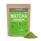 POPWU Matcha Green Tea Powder, Matcha Powder, 4oz Culinary Grade Organic Matcha for Baking, latte grade matcha - 113 grams