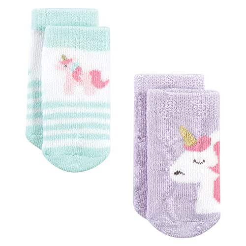 Image of Hudson Baby Baby 8-pack Cotton Rich Newborn and Terry Socks