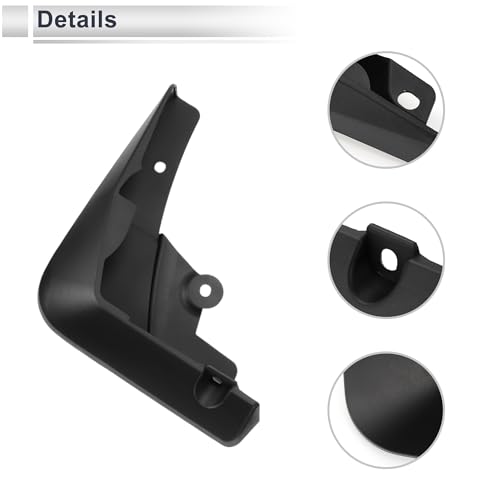 Image of X AUTOHAUX 1set Front and Rear Mud Flaps Splash Guards Mud Guards for Audi A8L 2022-2023 W /Mount Accessories