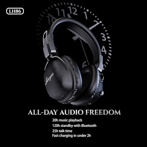 Image of Lenyes LH86 Wireless Over-Ear Headphones | Bluetooth 5.4 | 40mm Drivers | 20H Playtime | Fast Charging | Foldable Lightweight Design | HD Calls | Deep Bass | Perfect for Music, Work & Travel
