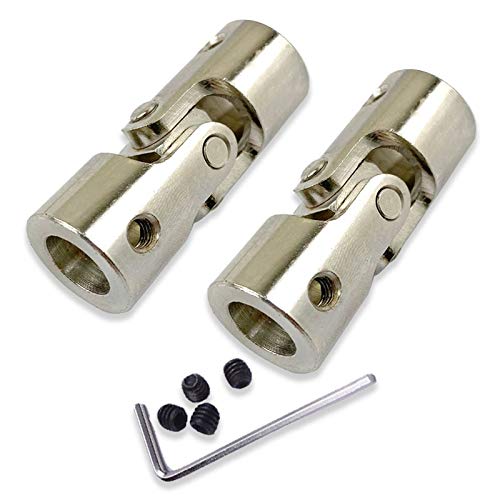 SUOFEILAIMU-PHONE CASE Metal Coupler 10mm/12mm-12mm Shaft Coupler for Motor Connector Metal Universal Joint Coupling (Inner Diameter : 10mm 12mm)
