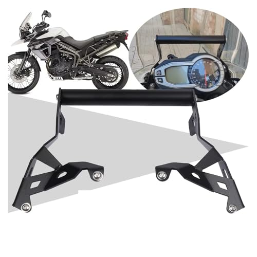 Plaque navigation GPS Triumph Tiger 800 support téléphone portable crossbar extension 2015-2017 - 3
