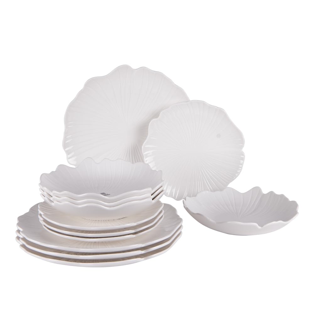 Table Passion - Service d'assiettes Ginkgo 12 pièces