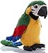 Clobeau Talking Parrot Toy Macaw Parrot Plush Stuffed Toys Animal Plush Toy Repeat What You Say Stuffed Parrot Pet Toy Plush Buddy Parrot Bird Doll Big Bird Stuffed Plush Animal Stuffed Parrot