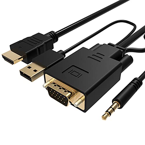 Câble VGA vers HDMI 1.8 m pour afficher votre PC portable sur projecteur