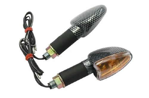 freccia ARROW Indicatori direzione moto 85x28mm con fregge look carbonio e lente trasparente