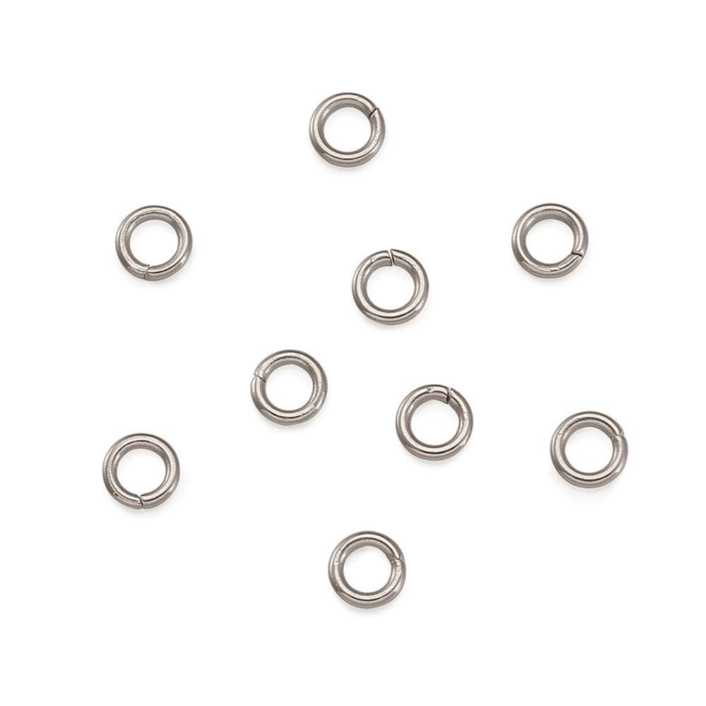 Schmuck-Sprungringe 4000 Stück Edelstahl-Einzelschlaufen-Spaltringe, Verbindungsschlaufenringe, offene Biegeringe-Verbindungsstücke for die Schmuckherstellung DIY(10x1.2mm)