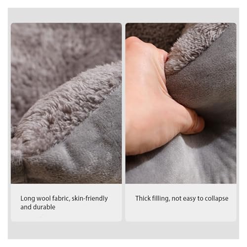 Maison douce style grotte pour chat anxieux avec coussin lavable - 5